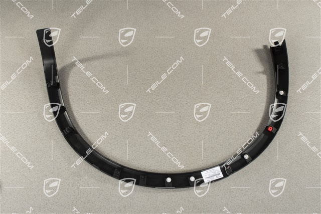 Wing / Rear Wheel cover / moulding, Satin black, R