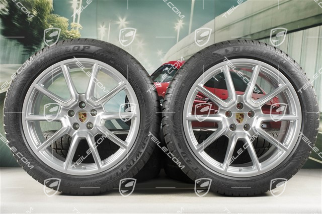20" "Macan SportDesign" koła zimowe, komplet, felgi 9J x 20 ET26 + 10J x 20 ET19, opony zimowe Dunlop SP Winter Sport 4D 265/45 R 20 + 295/40 R 20, z czujnikami ciśnienia RDK