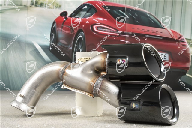 Końcówka rury wydechowej, Standard, Czarna, L