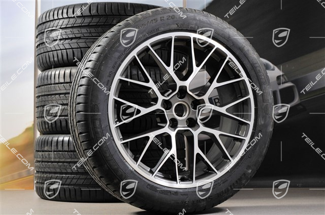 20" "RS Spyder Design" Sommerräder Satz, Felgen 9J x 20 ET26 + 10J x 20 ET19 + Michelin Sommerreifen 265/45 R 20 + 295/40 R 20, mit RDK-Sensoren