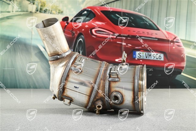 Catalytic converter with GPF, cyl. 4-6, R