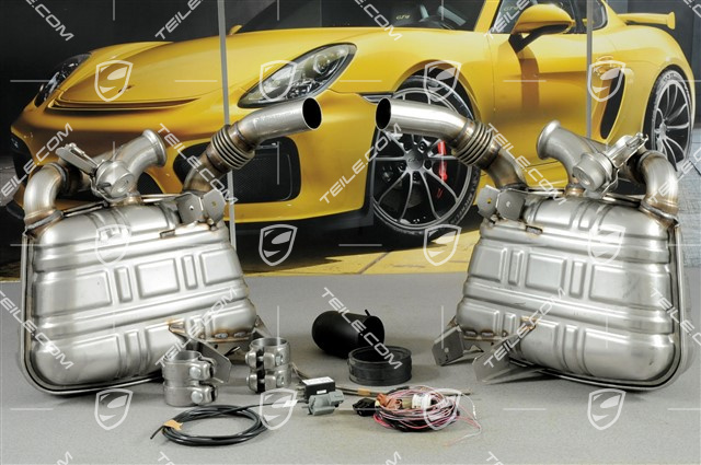 Tłumik sportowy, L+R (komplet), sportowy wydech, zestaw montażowy