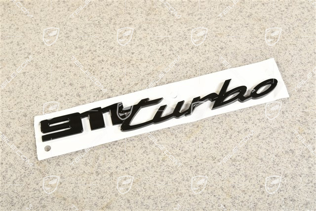 Napis "911 Turbo" czarny połysk