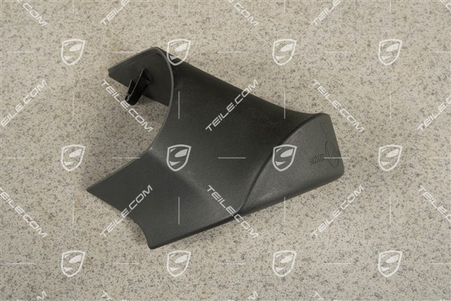 Osłona ramienia lusterka zewnętrznego, czarna satyna, L