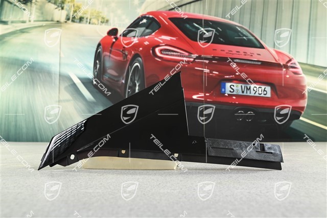 Coupe, C-Säule Außen Blende, Hintertür, hinten, Schwarz, L