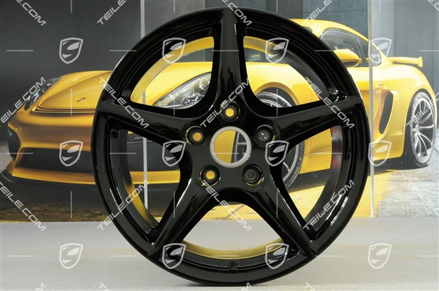 18-inch Carrera III wheel, 10J x 18 ET58, BBS, black high gloss