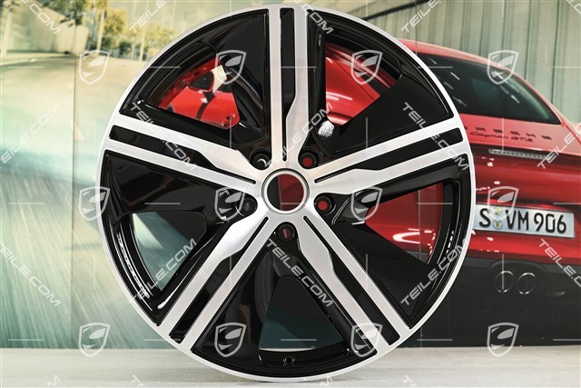 22" Felge Macan Exclusive Design, 9J x 22 ET29, schwarz hochglanz, links