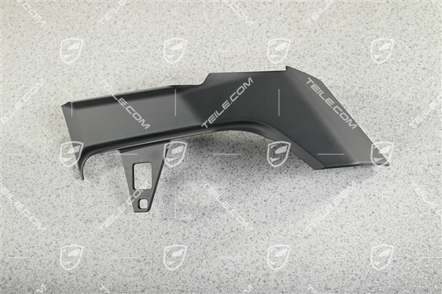 Centre console cover, Lateral, Black, L