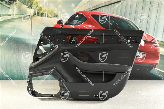 Turverkleidung, vorne, leder/alcantara, Schwarz, R, (beschadigt leder)