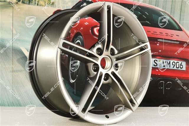 21" Felge Mission E Design, 9,5J x 21 ET60, Platinum Seidenmatt