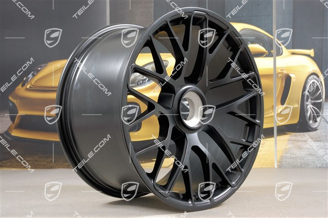 20" Felga Turbo S do GTS, centralne mocowanie, 11J x 20 ET52, czarny mat