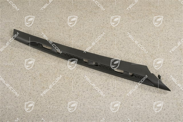 Centre disc / trim for front bumper retaining frame, Black matte, R