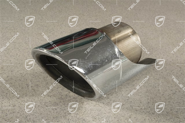 Tail pipe, sport exhaust, polished, outer, R