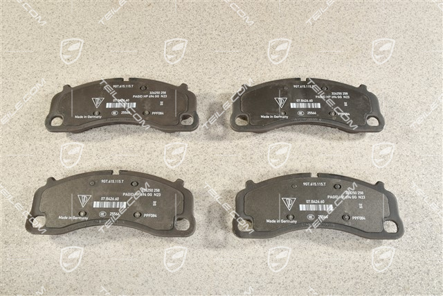 GT4, Brake pads, front, L+R