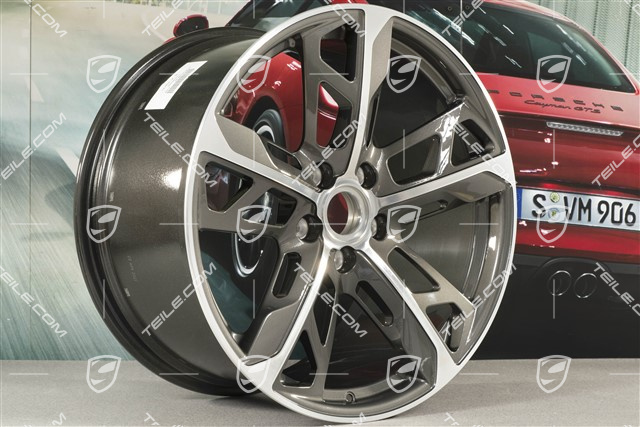 21" Komplet felg Cross Turismo Design, 9,5J x 21 ET60 + 11,5J x 21 ET66, Titanium
