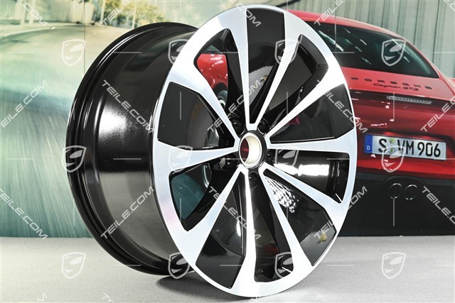 22" felga "Macan Style", 11J x 22 ET47, czarny wysoki połysk