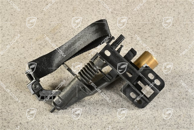 R, Innenbetaetigung / Türöffner mit Zugriemen, Schwarz, L