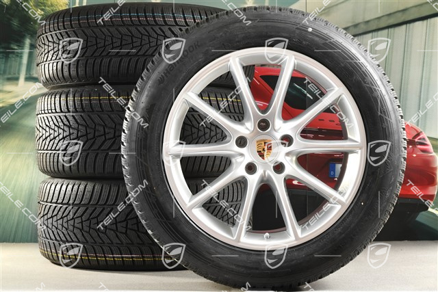 20-inch Cayenne COUPE Design winter wheel set, rims 9J x 20 ET50 + 10,5J x 20 ET55 + NEW Hankook winter tyres 255/55 R20 + 295/45 R20, with TPMS