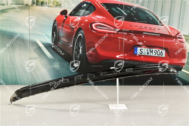 Sport Design / GTS, Blenda tylna, czarna z czarnym napisem PORSCHE
