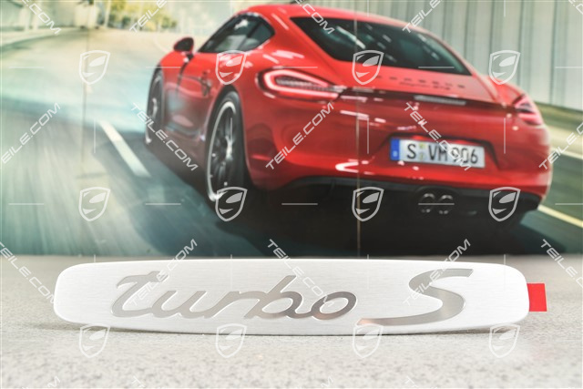 Turbo S Schriftzug für Einstiegsleisten / Schweller Innenverkleidung, L=R