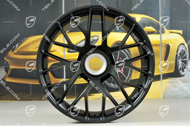 20" Felge Turbo S, Zentralverschluss, 9J x 20 ET51, Schwarz-Matt