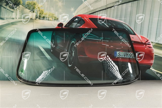 Windscreen tinted green