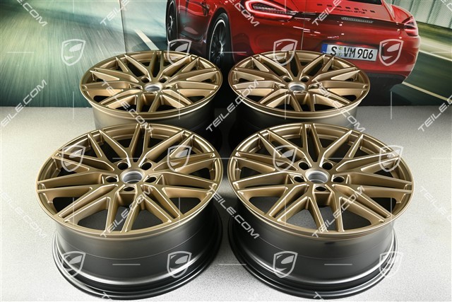21-inch wheel rim set Cayenne RS Spyder Design, 11J x 21 ET58 + 9,5J x 21 ET46, neodyme