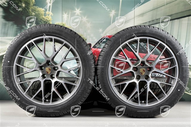 20" "RS Spyder Design" koła zimowe, komplet, felgi 9J x 20 ET26 + 10J x 20 ET19 + NOWE opony zimowe Dunlop Winter Sport 4D 265/45 R20 + 295/40 R20, z czujnikami ciśnienia