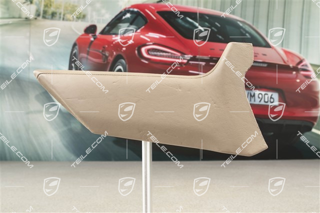 Centre console, Lateral cover, Leather, Light tartufo, R