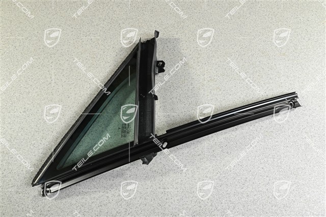 Quarter window, front right door, front, tinted heat protection glass, Privacy