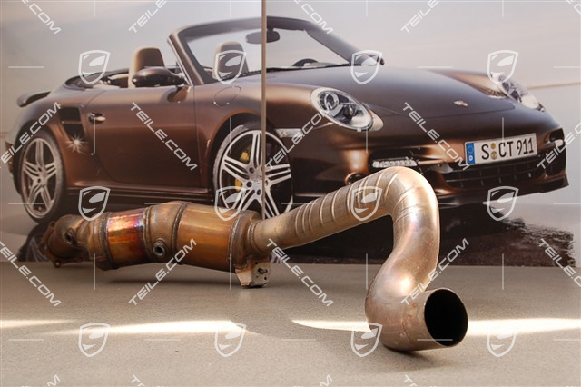 Exhaust pipe with catalytic converter, cyl. 1-4, Turbo, R