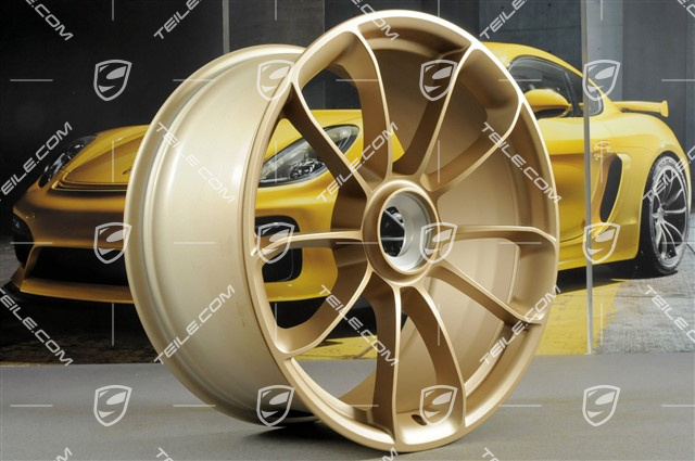 20"+ 21" GT3RS komplet felg, z napisem GT3RS, 9,5J x 20 ET50 + 12,5J x 21 ET48, aurummetalik