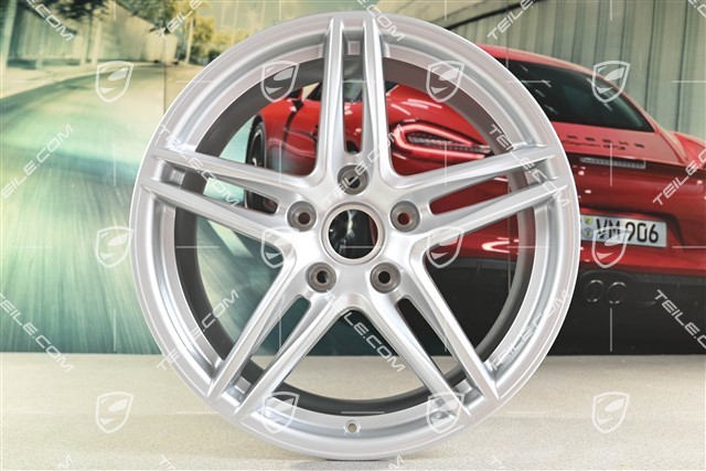 19" Felgensatz Carrera VI, 8,5J x 19 ET50 + 11J x 19 ET56, Brilliantsilber