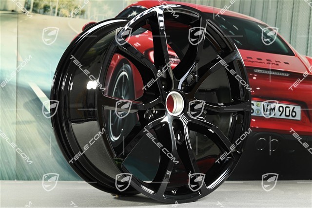 21" Felge Cayenne Exclusive Design, 9,5J x 21 ET46, schwarz hochglanz