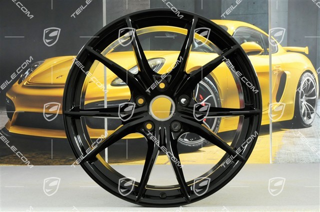 20" Felgensatz Carrera S IV, 8J x 20 ET57 + 10J x 20 ET45, Tiefschwarz Metallic