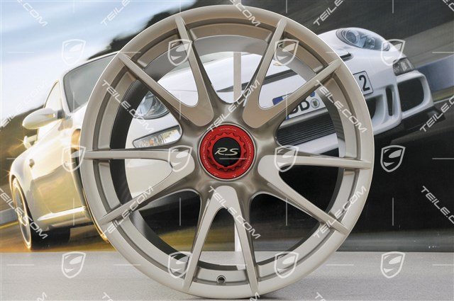 19-inch GT3 II RS 4.0 / GT2 RS wheel set, white gold metallic, front 9J x 19 ET47 + rear 12J x 19 ET48