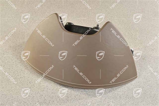 Instrumentenhutze / Schalttafelverkleidung Abdeckung, Leder, Umbra