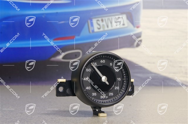 Stoper analogowy, Sport Chrono Paket Plus, czarny mat / galvano silver