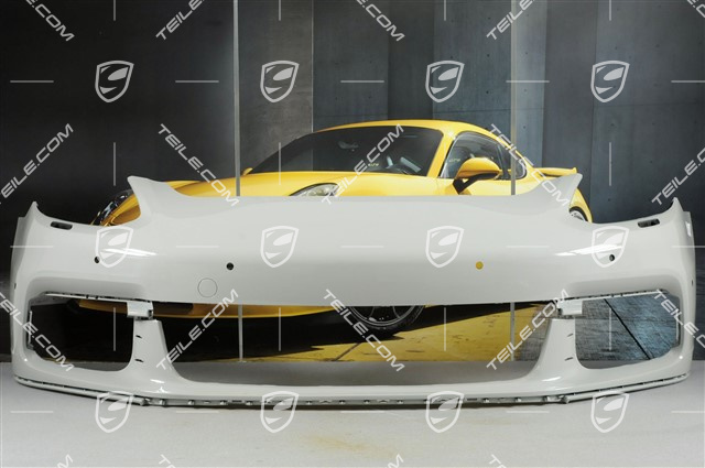 Front bumper, for headlight cleaning system