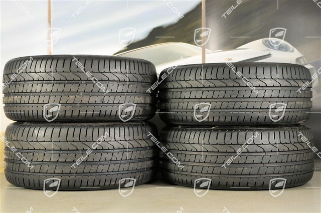 18" Panamera Sommerräder Satz, Felgen 8J x 18 ET59 + 9J x 18 ET53 + Reifen Pirelli P-Zero 245/50 18 + 275/45 18