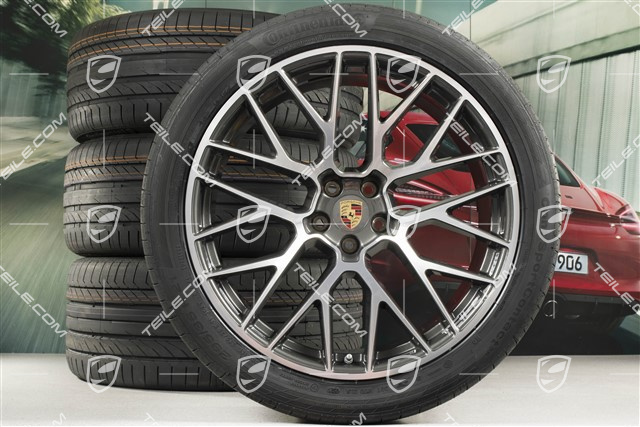 21" RS Spyder Design Sommerräder, Felgen 9,5J x 21 ET27 + 10J x 21 ET19 + NEUE Continental Sommerreifen 265/40 R21 + 295/35 R21, mit RDK-Sensoren