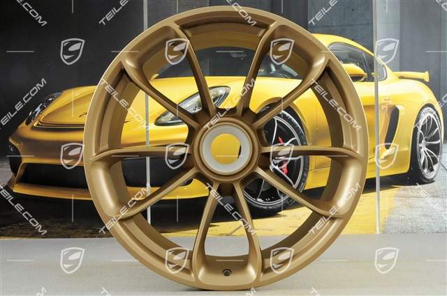 20"+ 21" GT3RS komplet felg, z napisem GT3RS, 9,5J x 20 ET50 + 12,5J x 21 ET48, aurummetalik