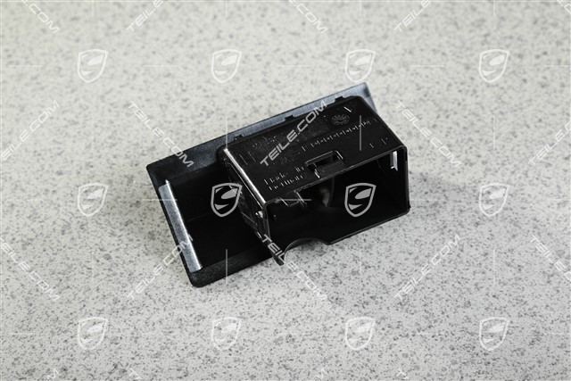 Reversing camera cover trim, Real Top View, Black matte