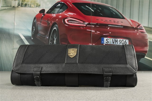 Porsche Classic Torba z narzędziami 924/944/968, tkanina z logo Porsche typowa dla ery transaxle