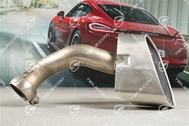 Exhaust system tail pipe, standard tailpipe, V6, L