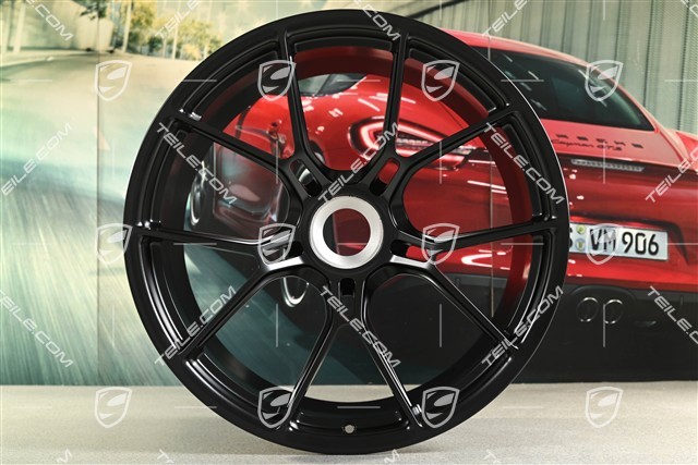 20+21 -inch GT3 wheel rim set, 9,5J x 20 ET46 + 12J x 21 ET45, black satin mat