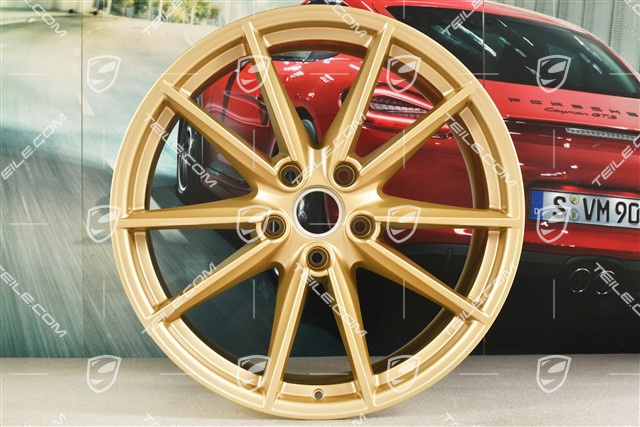 21" Felga Carrera S, 11J x 21 ET66, złoty satynowy półmat