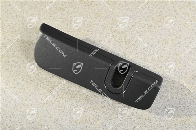 Cover trim for the rear seat backrest lock, L