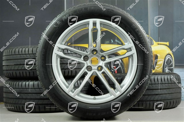 19" "Macan Turbo" koła letnie komplet, felgi 8J x 19 ET21 + 9J x 19 ET21, opony letnie Michelin 235/55 R 19 + 255/50 R 19, z czujnikami ciśnienia RDK