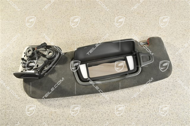 Sonnenblende, Spiegel beleuchtet, Alcantara Schwarz, L